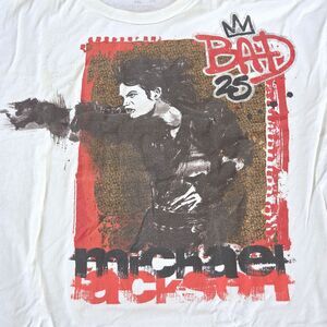 Michael Jackson Bad 25 Deluxe Collector Edition Commemorative T-Shirt XXL Unisex